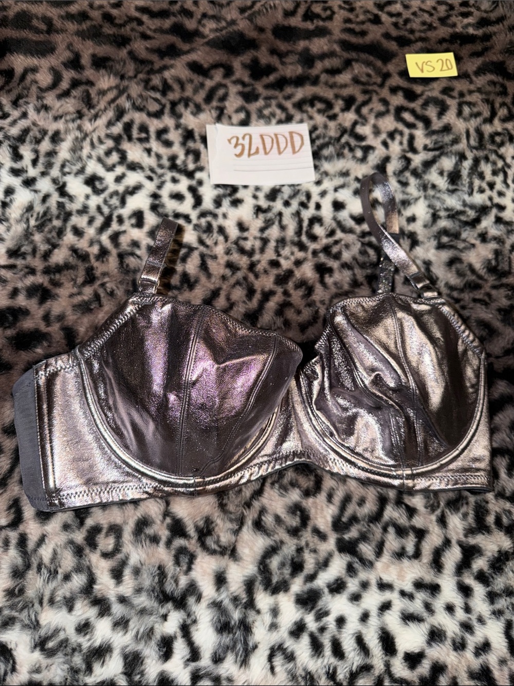 32DDD Victoria’s Secret, Dream angel Metallic Silver Underwire 2018 Bra vs20
